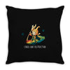 chaos and destruction Throw Pillow