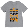 My Daughter Super Awesome Dad V-Neck Tee