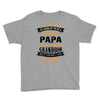 Super Cool Papa Of A Freaking Awesome Grandson Youth Tee