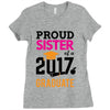 Class of 2017 Proud Sister Graduation Ladies Fitted T-Shirt