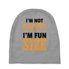 I Am Not Short I Am Fun Size Baby Beanies