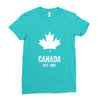 Canada Established 1867 Ladies Fitted T-Shirt