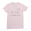 Mountains and Sun Ladies Fitted T-Shirt