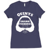 jaws inspired movie Ladies Fitted T-Shirt
