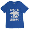 save the chubby unicorns (2) V-Neck Tee