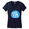 free fun fridays Women's V-Neck T-Shirt