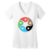 zentao symbol as evolution of the tao (yin yang) Women's V-Neck T-Shirt