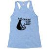 crazy cat lady Racerback Tank