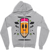 fly pencil vector Zipper Hoodie