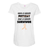 Once a Cancer Patient Now a Cancer Survivor Maternity Scoop Neck T-shirt