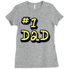 new dad number one 1 dad Ladies Fitted T-Shirt