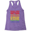 black lives matters, women's rights are human rights Racerback Tank