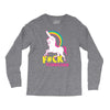 gay pride f#ck younicorn funny rude unicorn Long Sleeve Shirts