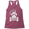 personalized paw halo Racerback Tank