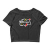 news flash black Crop Top