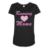 running mama Maternity Scoop Neck T-shirt