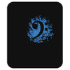 bass clef in blue Mousepad