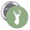 deer skull christmas Pin-back button