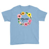 Floral Baby Name Youth Tee