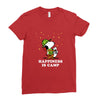 Happiness is Camp Ladies Fitted T-Shirt