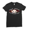 November Peeking Out Baby Boy Ladies Fitted T-Shirt