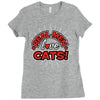 real men love cats (3) Ladies Fitted T-Shirt