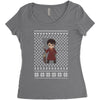 ugly harry potter christmas Women's Triblend Scoop T-shirt