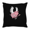 hell yeah piggy Throw Pillow