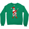 rock star santa claus father christmas Crewneck Sweatshirt