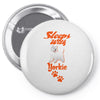 Sleeps With Yorkie Pin-back button