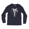 tuxedo wedding marriage prom holiday fancy dress cool geek nerd Long Sleeve Shirts