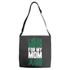 i wear green for my mom liver cancer awareness Adjustable Strap Totes