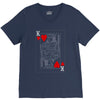 king of hearts playing card V-Neck Tee