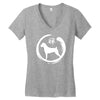 boxer zen Women's V-Neck T-Shirt