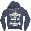 Legends Are Born In March Zipper Hoodie