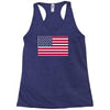 usa flag navy american Racerback Tank