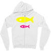 big fish little fish cardboard box Zipper Hoodie