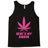 Support Breast Cancer Awareness With A Pink Cannabis Leaf Tank Top