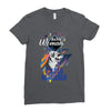 who loves golden retriever. Ladies Fitted T-Shirt