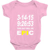 pi day 2015 pie math Baby Onesie