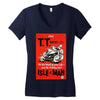 vintage tt race poster, ideal gift or birthday present Women's V-Neck T-Shirt