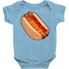 hotdogs on a bun Baby Onesie