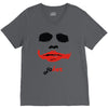 visage joker yeux ferm&eacute;s V-Neck Tee