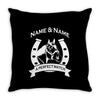 personalised pony horse and rider Throw Pillow
