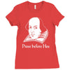 prose before hos  funny william shakespeare joke comedy rude Ladies Fitted T-Shirt