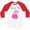 peppa pig auntie pig 3/4 Sleeve Shirt