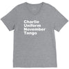 charlie uniform november tango V-Neck Tee