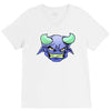 blue monster with horns V-Neck Tee