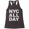 nyc all day Racerback Tank