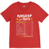 August Girl Facts Leo V-Neck Tee